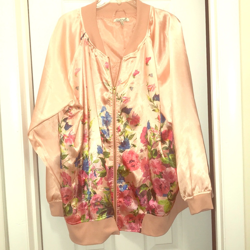 Never worn no tag. 3x pink floral jacket